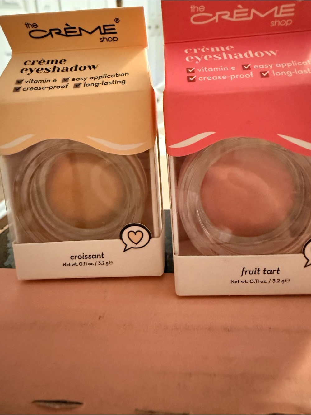 the CRÈME Shop Crème Eyeshadow Duo - Croissant & Fruit Tart